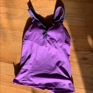 Purple workout tank